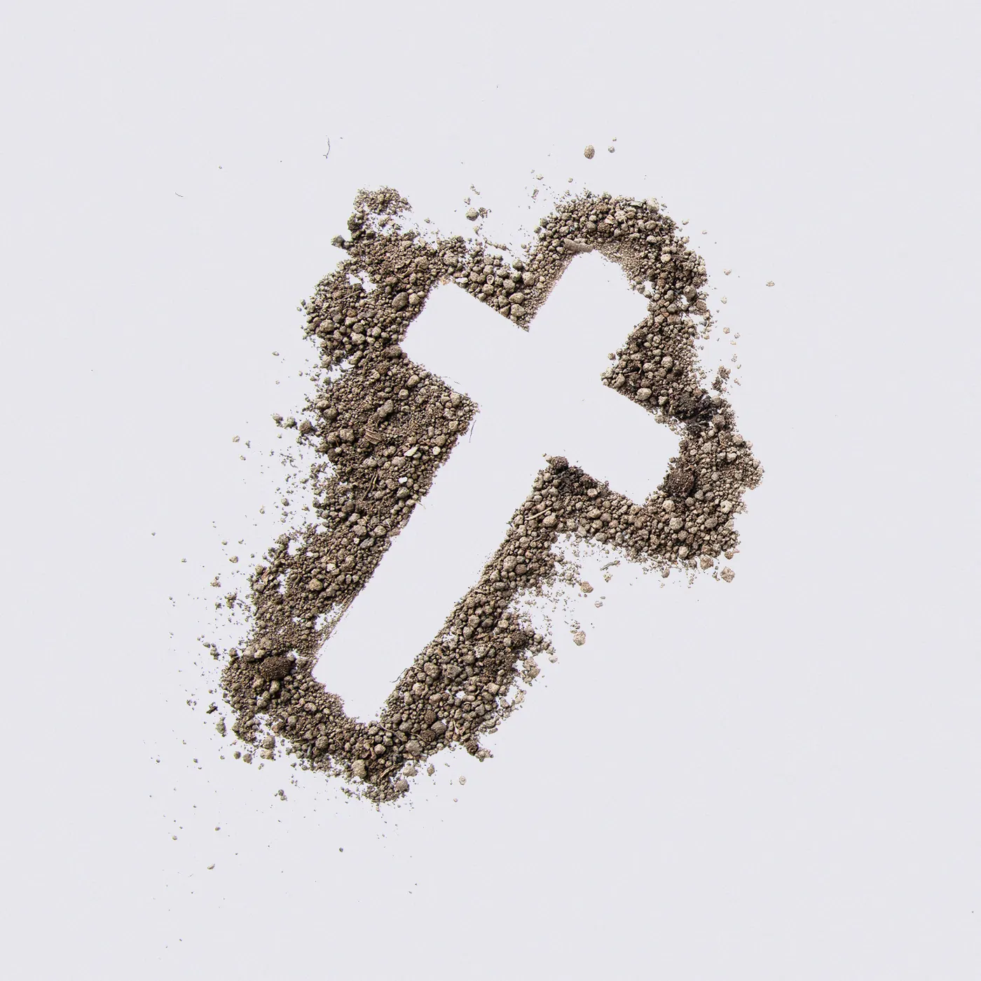 Kreuz aus Asche